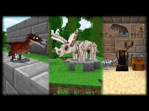 Fossils and Archeology Revival (Minecraft Mod Showcase | 1.12.2)