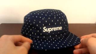 Supreme Navy Diamond Camp Cap Review Spring Summer 2013 Cotton Twill Box Logo
