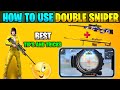 HOW TO USE DOUBLE SNIPER TIPS IN TELUGU | 2 awm in scope trick🔥 | #sniper  #awm