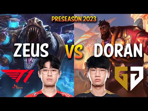 T1 Zeus vs Gen Doran - RENEKTON vs K'SANTE Top - KR Ranked