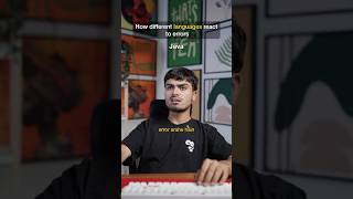 Error Reactions by Language #sheryians #shorts #error #programming