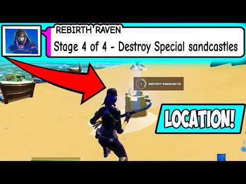 Destroy Special Sandcastles Locations Fortnite week 10 challenges chapter 2 season 6