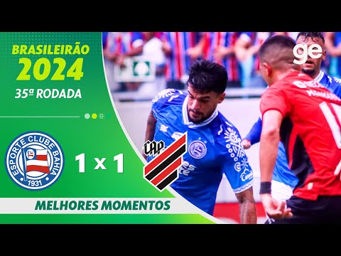 Gols e lances de Bahia x Athletico Paranaense