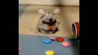 Cover art for rat eating m n m (he will keep you company :). )