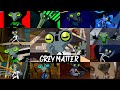 All grey matter transformations in all Ben 10 series