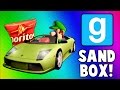 Gmod Sandbox Funny Moments Driving Test Banana Gun Soccer Fun To The Butt Cave