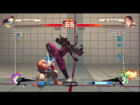 SSF4 AE: Nassim-69700 (Vega) vs umehara_daigo13 (Ryu)