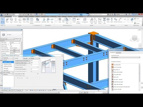 Structural Steel Connections in Revit 2017 and Advance Steel 2017
