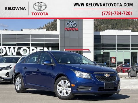 Blue 2013 Chevrolet Cruze LT Review Kelowna BC - Kelowna Toyota