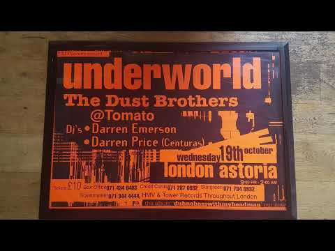 Darren Price Vinyl DJ SET London Astoria Oct 1994 / Underworld live