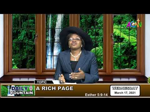 DAILY FOUNTAIN DEVOTIONAL FOR MARCH 17, 2021 - MRS MICHELLE MISEL DAJUR