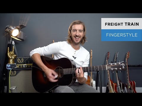 Freight Train Fingerstyle Guitar Lesson - a MUST LEARN for Fingerstyle players!