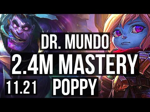 MUNDO vs POPPY (JNG) | 2.4M mastery, 1400+ games | EUW Diamond | 11.21