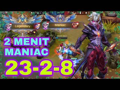 2 MENIT MANIAC + 23 KILLS - BEST BUILD DYRROTH 2021 - DYRROTH MOBILE LEGENDS