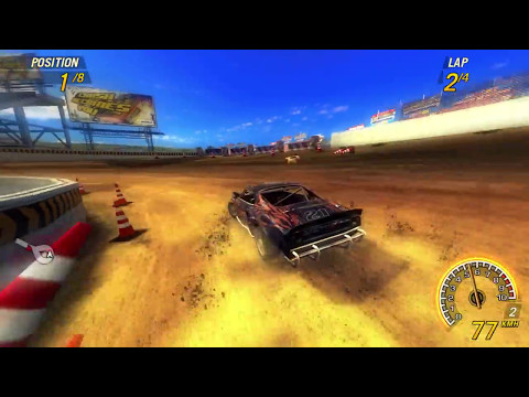 FlatOut 2 - Crash Alley [Derby] 4 Laps - 1'40''54