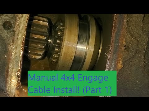 Installing 4x4 Posi-Lock Front Axle Engage Cable - Part 1