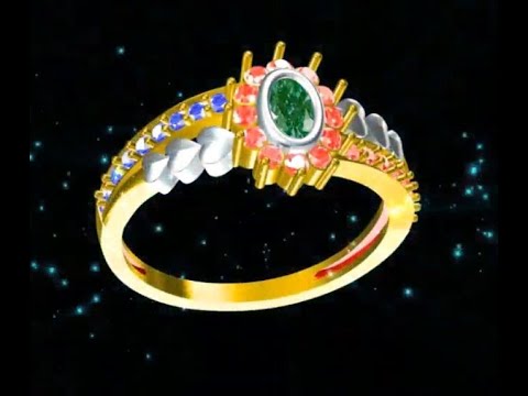 Latest Simple gold diamonds rings designs by cad dj 19