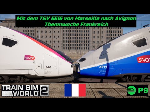 Mit dem TGV 5516 von Marseille nach Avignon - Themnwoche Frankreich
