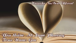 Download lagu Karaoke Yêu Thầm (Lam Phương) - Tone Nam | TAS BEAT mp3