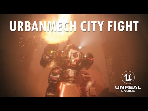 Urbanmech City Fight Diorama for Tex Talks Battletech Ep. 17 "The Urbanmech"