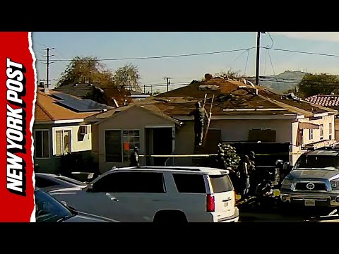 Construction Workers Leap Across Rooftops to Escape ICE