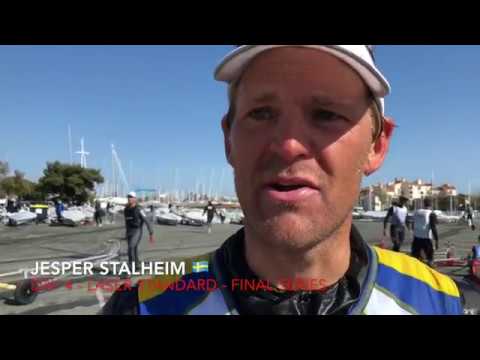 2018 Laser Senior Europeans - Day 4 - Interviewing Jesper Stalheim SWE