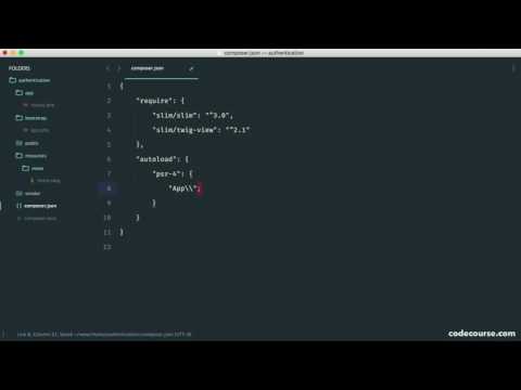 Authentication with Slim 3: PSR-4 Autoloading (3/29)