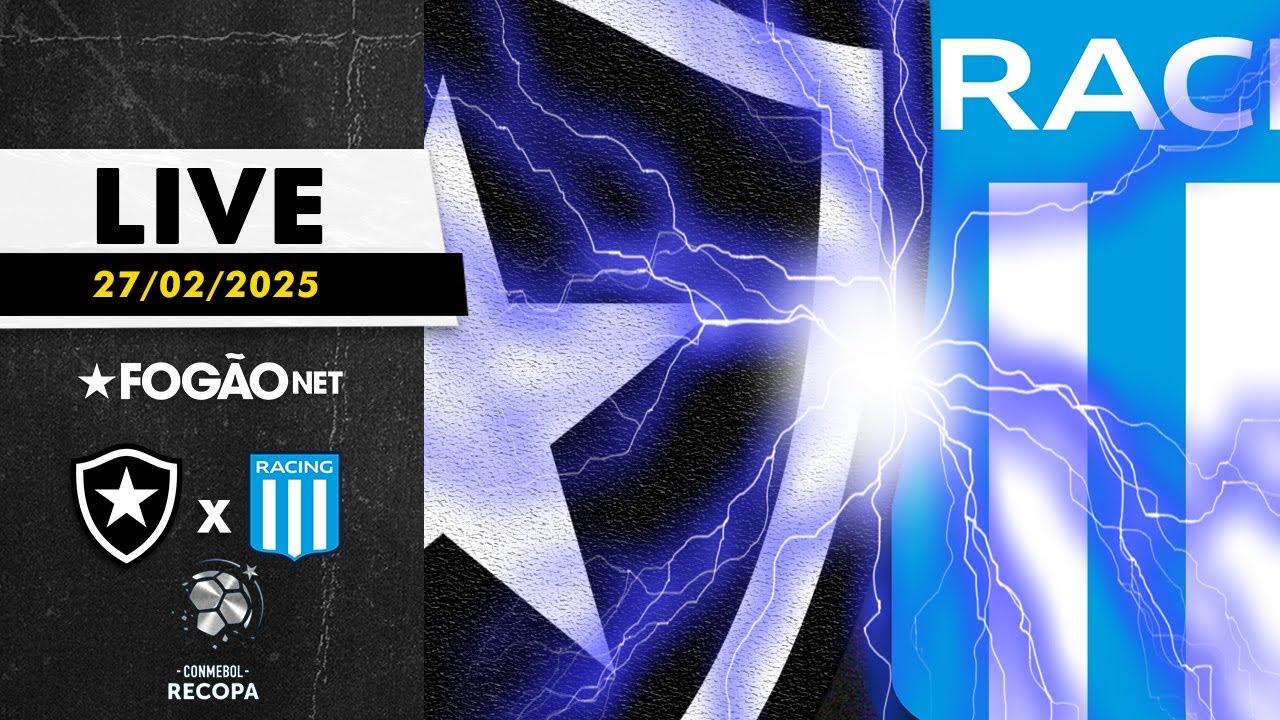LIVE | Pré-jogo de Botafogo x Racing, valendo o título da Recopa Sul-Americana