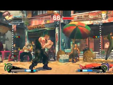 SSFIV Online PSN elwoodblues85 (Guy) vs. Sun_Valtiel (Guile) [HD]