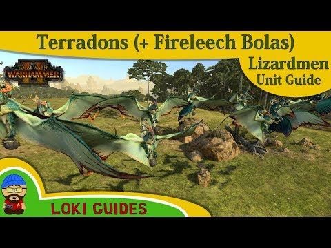 Lizardmen Unit Guide: Terradons & with Fireleech Bolas - Total War: Warhammer 2 Army Review