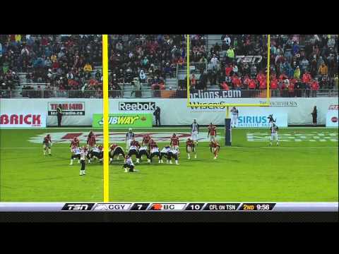 CFL Calgary 27, B.C. 22 - August 7, 2010