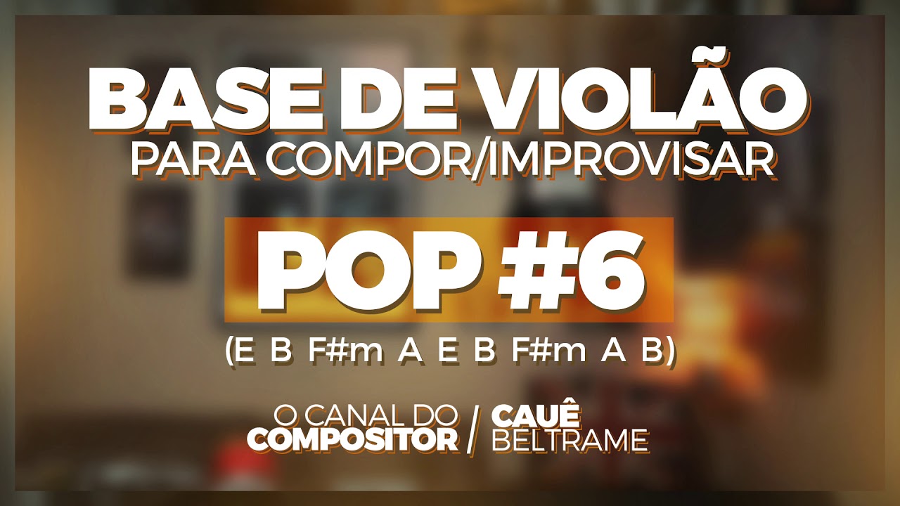 POP #6 - Base Free de Violão Para Compor ou Improvisar Backing Track
