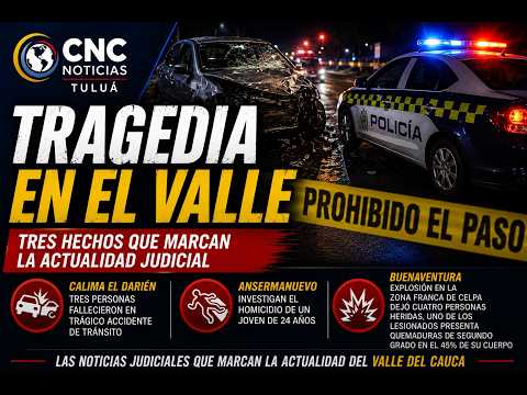 Fatal accidente, crimen y explosión sacudieron al Valle del Cauca