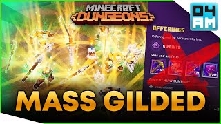 MOST BROKEN GILDED UNIQUE FARM - Ancient Boss Rush Mod Showcase in Minecraft Dungeons