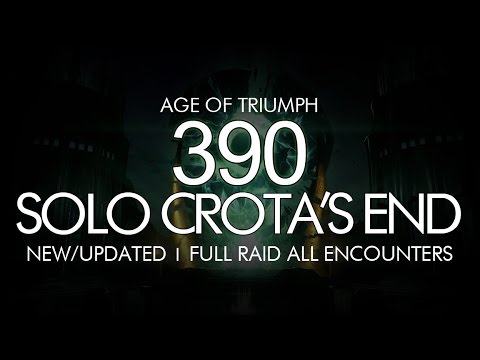 Destiny - Solo 390 Crota Full Raid - Age of Triumph Crota's End