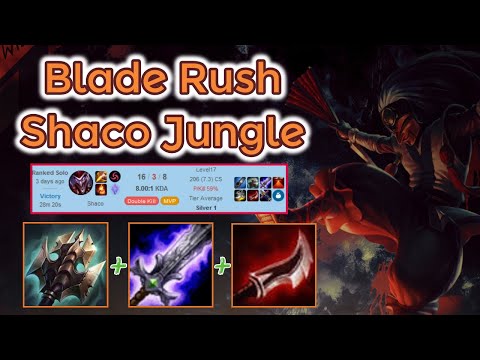 Blade of the ruined King Rush Shaco Jungle [League of Legends] Full Gameplay - Infernal Shaco
