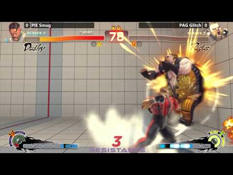 USF4 @ Resistance 3 - PIE Smug (Dudley) vs Coach Steve/PAG Glitch (Poison/Rufus) - Part 5