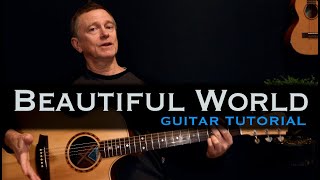 Beautiful World Colin Hay guitar lesson tutorial