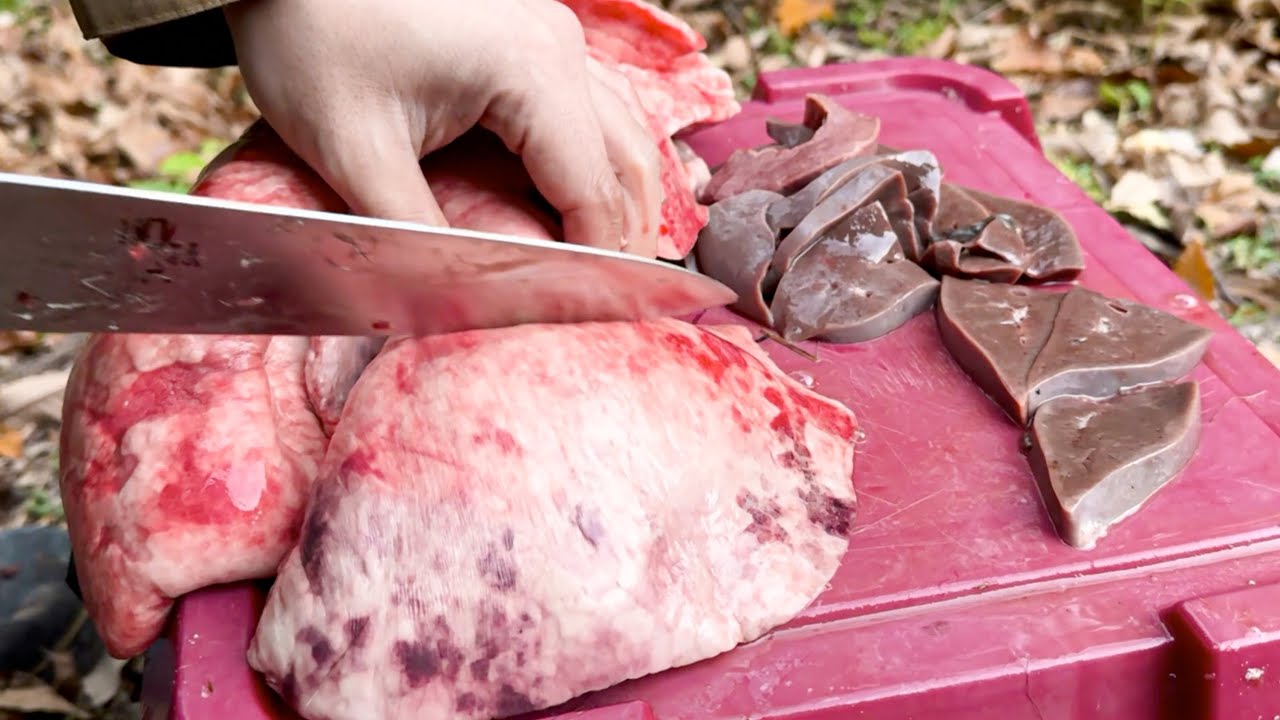 未知シカの臓物を食べたらヤバい味だった。。