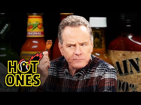 Bryan Cranston Fully Commits While Eating Spicy Wings | Hot Ones