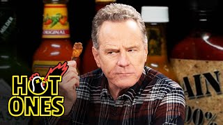 Bryan Cranston Fully Commits While Eating Spicy Wings Hot Ones Mp4 3GP & Mp3