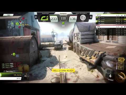 OpTic Karma Tempest 5 Piece (Kill Streak) VS TSM - World League Stage 1 Finals Black Ops 3