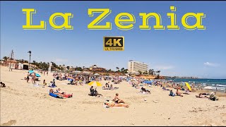 [4K] La Zenia, Orihuela Costa, Costa Blanca, Spain. Sunday Midday Beach Walking Tour 🏖️🇪🇸