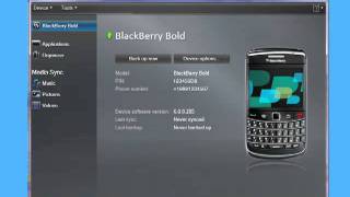 Restoring BlackBerry smartphone data using BlackBerry Desktop Software 6.0 for PC