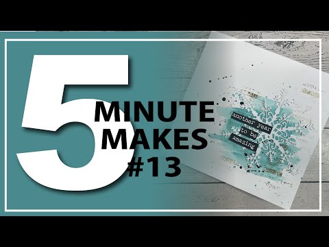 Quick Mixed Media Card - 5 Minute Make!