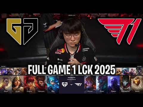 FAKER vs CHOVY!😱BEST GAME LCK!🔥 - GEN vs T1 GAME 1 LCK SUMMER 2025 W12D2 | GENG vs T1 G1 LCK 2025