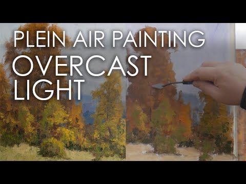 Plein Air Painting Autumn Colors in Soft Light