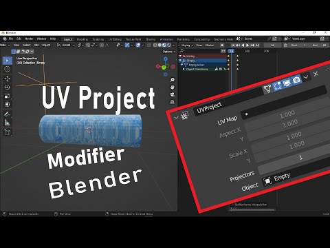 How to use UV Project Modifier in Blender | Blender Foundation