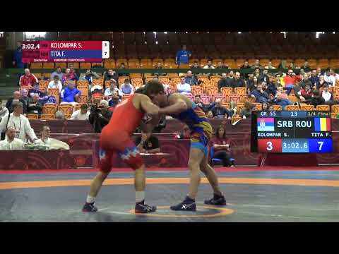 1/4 GR - 55 kg: S. KOLOMPAR (SRB) v. F. TITA (ROU)