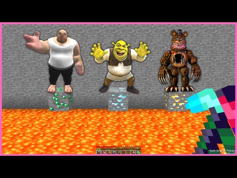 YANLIŞ KORKUNÇ YARATIĞI LAVA ATARSAN ÖLÜRSÜN! (SHREK, KORKUNÇ DEV, FREDDY) 😱 - Minecraft